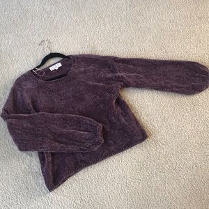 Chenille Balloon Sleeve Sweater